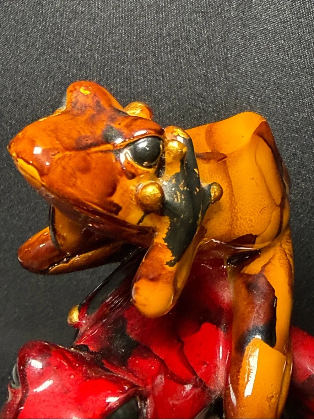 Trio Wise Frogs Hear No Evil Speak No Evil See No Evil Totem Style 7.75